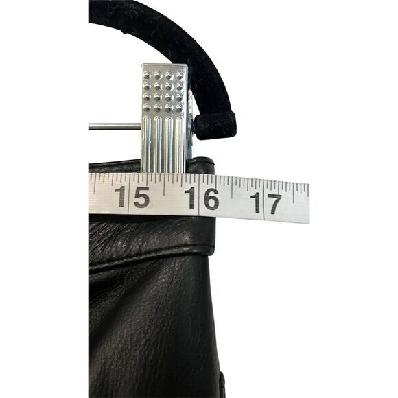 Leather Limited Men's Black Leather Cargo Pants Size 34 Utility Pockets Biker - Picture 6 of 10